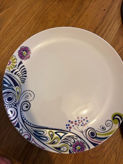 Monsoon Home by Denby Paisley collection plates + Matching Placemats & Coasters