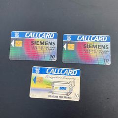 Telecom Eireann SIEMENS and SDS 90's callcards