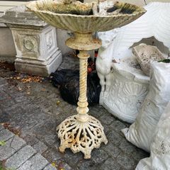 Wrought iron  bird bath