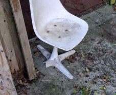 Free fibreglass garden chair