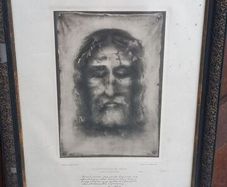 Antiques plate print Religious Wall Picture Lord Jesus Crist in its orighinal conditions from old church is france