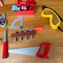 Kids Toy Tool Set with Convertible Backpack Storage Case Image 5