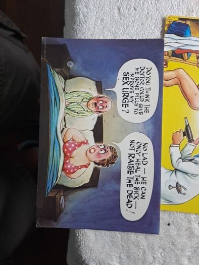 5 Bamforth Doctor Saucy postcards.