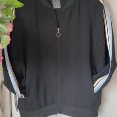 jacket bomber style suiting fabric jacket size small
