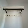 IKEA HEMNES Wall Coat Rack with Shelf & Hanging Rail White Hallway Jacket Hooks Image 2