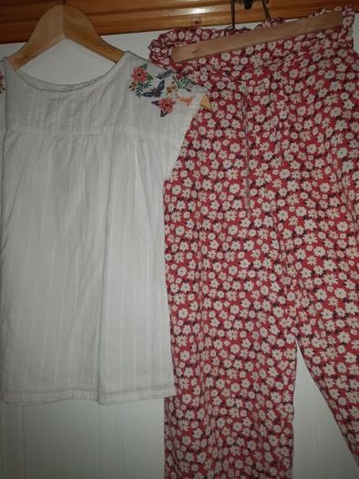 girls top and trousers set from fatface