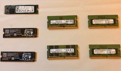Laptop Ram And Ssd Bundle - 40gb Ddr4 Ram And 3x 512gb Ssd