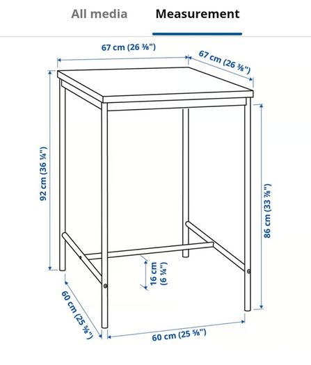 High table and bar chairs