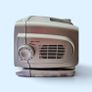 Vintage Black and White 5inch Screen TV Radio Image 4
