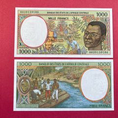 Central African States  1000  Francs. 2000  Pick 402g. ( L )  Gabon  ( Uncirculated )