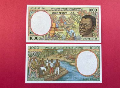 Central African States  1000  Francs. 2000  Pick 402g. ( L )  Gabon  ( Uncirculated )