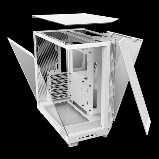 Nzxt H6 Flow Compact Dual Chamber pc case only with Box