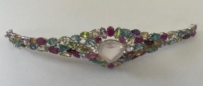 Italian Rose Quarts Bracelet