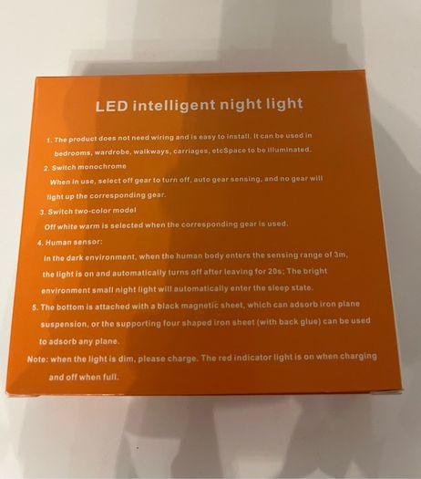 Motion sensor night lights