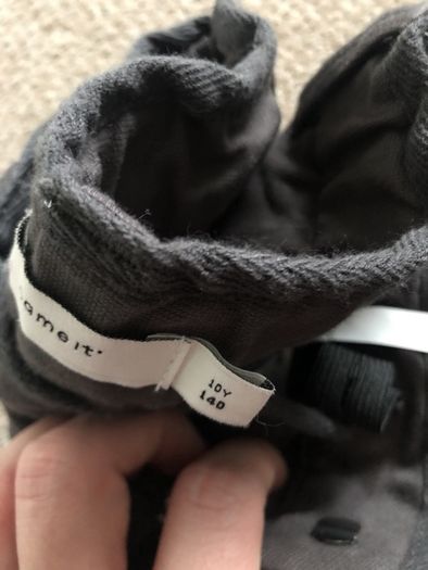 Boy dark grey chinos