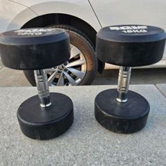 15kg round dumbell pair
