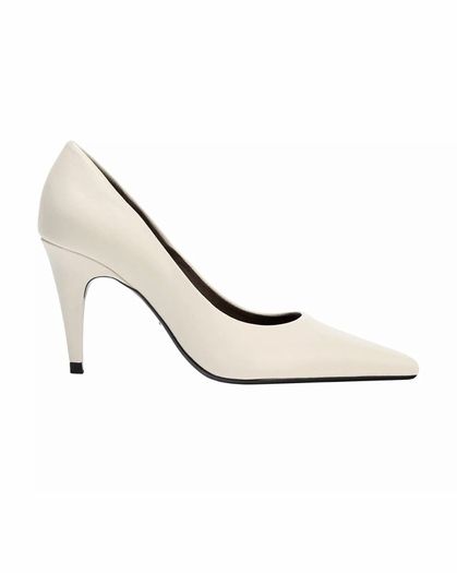 Zara high-heel leather shoes