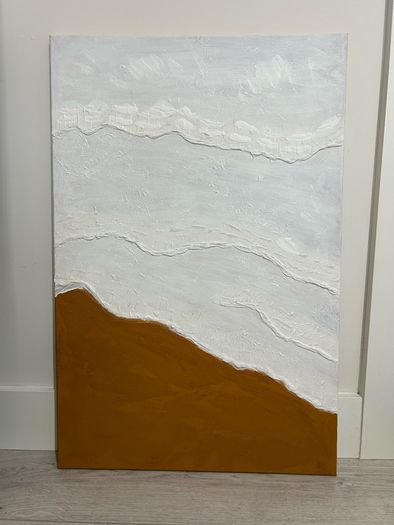 Large abstract textured painting