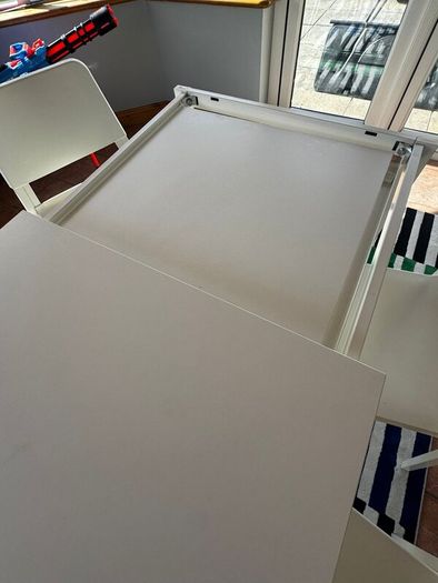 White Extendable Table with Chairs