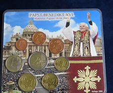 Rare Pope Benedict Germany euro coin set 2005 | limited issue