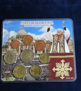 Rare Pope Benedict Germany euro coin set 2005 | limited issue