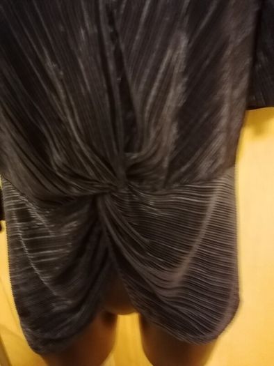 Women's Top Navy Plisse Size 16