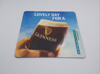Guinness : Lovely Day For A Guinness - Beer Mat/Coaster