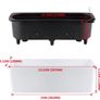 2-Pack Self Watering Planter, Rectangle Flower Pot with Water Level Indicator, Window Gardening Box for Indoor Plant, Succulent, Herb, Vegetable Image 3
