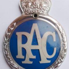 Rac Royal Automobile Club Members Enamel Car Badge