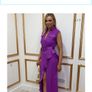 purple occasion wear dress Image 2