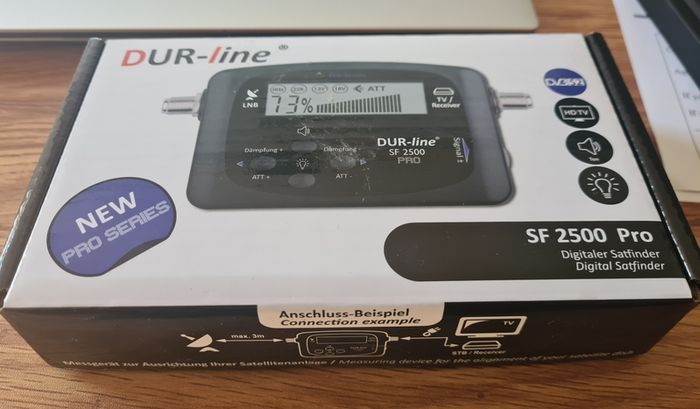 Satellite meter Satfinder Measuring Device for Exact Adjustment of Your Digital Satellite Antenna with High Input Sensitivity