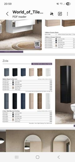 2 door wall mounted tall boy cabinet