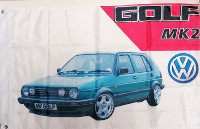 VW Golf MK2 Flag 4 Door Green.