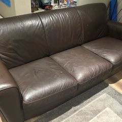 Natuzzi leather couch
