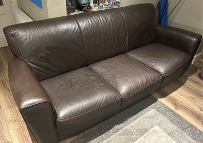 Natuzzi leather couch
