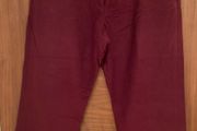 Moleskin burgundy pants
