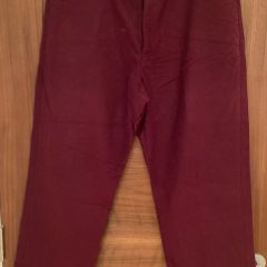 Moleskin burgundy pants