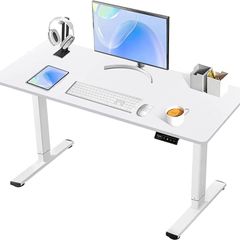SALE Electric Standing Desk Height Adjustable Standing Desk 100 x 60 cm, Stand Up Desk for Kids and Adults, Sit Stand Desk Adjustable Height Desk for Home Office (FREE SHIPPING)