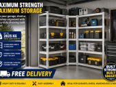 Set of 3 Heavy Duty Corner Shelving Units 2625kg Capacity