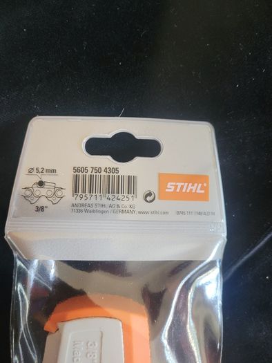 5x Bulk Set STIHL 2 in 1 Easy File Chainsaw Chain Sharpeners 3/8" (5.2mm) Brand New Genuine