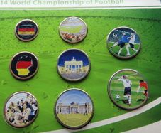 Germany Special euro coins set World football champions 2014