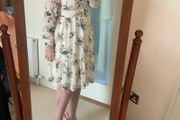 Brand new summer white floral midi dress
