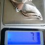 Vintage Sterling Silver 925 Twist Leaf Blade Pendant Long Necklace 7,1g length - 20" Image 10