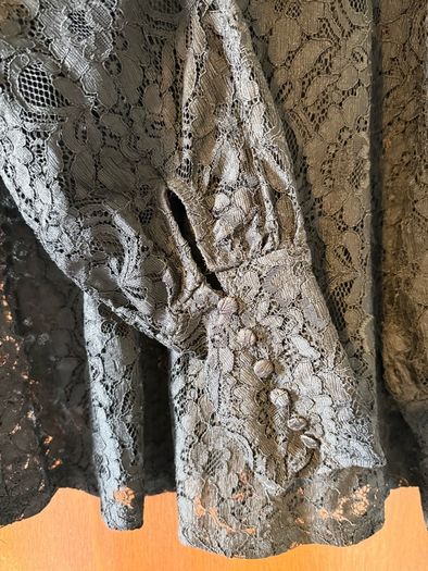 blouse black XS elegant