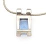 Vintage 925 Sterling Silver & Blue Topaz Signed Birmingham Necklace Image 4