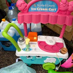 Ice Cream Cart, Ikea kids table and chair, Zebra walker