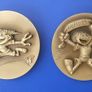 EUFA EURO 2004 PORTUGAL (soccer football) - a pair of bronze medals (2004) 60mm dia Image 4