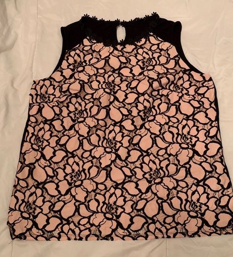 Dressy Top Size 16 Floral lace effect in perfect condition