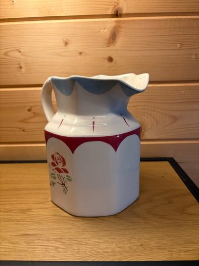 Pristine Vintage Johnson Brothers "Farmhouse Chic" Ceramic Rose Pitcher