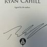 Ryan Cahill SIGNED Of Blood and Fire 1st Edition Bound & The Broken Tour Bundle Image 2
